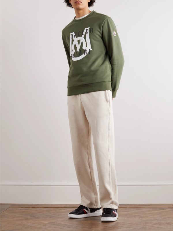 Logo-Appliquéd Printed Cotton-Jersey Sweatshirt - OU Logo-Appliquéd Printed Cotton-Jersey Sweatshirt - OU