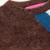 + Ollio Intarsia-Knit Bouclé Sweater - CU + Ollio Intarsia-Knit Bouclé Sweater - CU