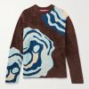 + Ollio Intarsia-Knit Bouclé Sweater + Ollio Intarsia-Knit Bouclé Sweater