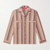 Striped Cashmere-Blend Flannel Shirt Striped Cashmere-Blend Flannel Shirt