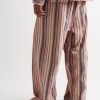 Striped Cashmere-Blend Flannel Trousers - BK Striped Cashmere-Blend Flannel Trousers - BK