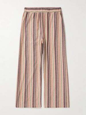 Striped Cashmere-Blend Flannel Trousers Striped Cashmere-Blend Flannel Trousers