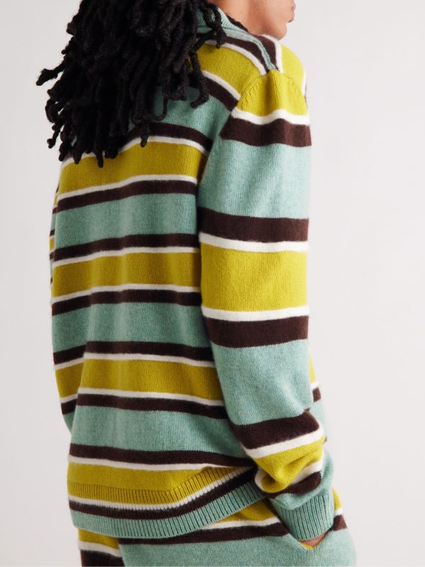 Striped Cashmere Shirt - BK Striped Cashmere Shirt - BK