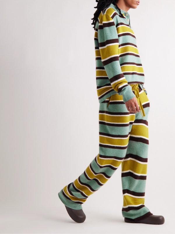 Striped Cashmere Shirt - OU Striped Cashmere Shirt - OU