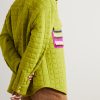 Crochet-Trimmed Quilted Cotton-Jersey Shirt Jacket - BK Crochet-Trimmed Quilted Cotton-Jersey Shirt Jacket - BK