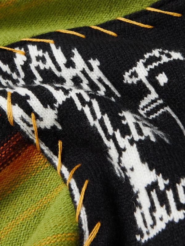 + Inner City Arts Striped Merino Wool and Cashmere-Blend Sweater - E1 + Inner City Arts Striped Merino Wool and Cashmere-Blend Sweater - E1
