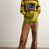 + Inner City Arts Striped Merino Wool and Cashmere-Blend Sweater - OU + Inner City Arts Striped Merino Wool and Cashmere-Blend Sweater - OU