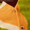 + Ollio Wonderland Intarsia Cashmere-Blend Chenille Cardigan - CU + Ollio Wonderland Intarsia Cashmere-Blend Chenille Cardigan - CU