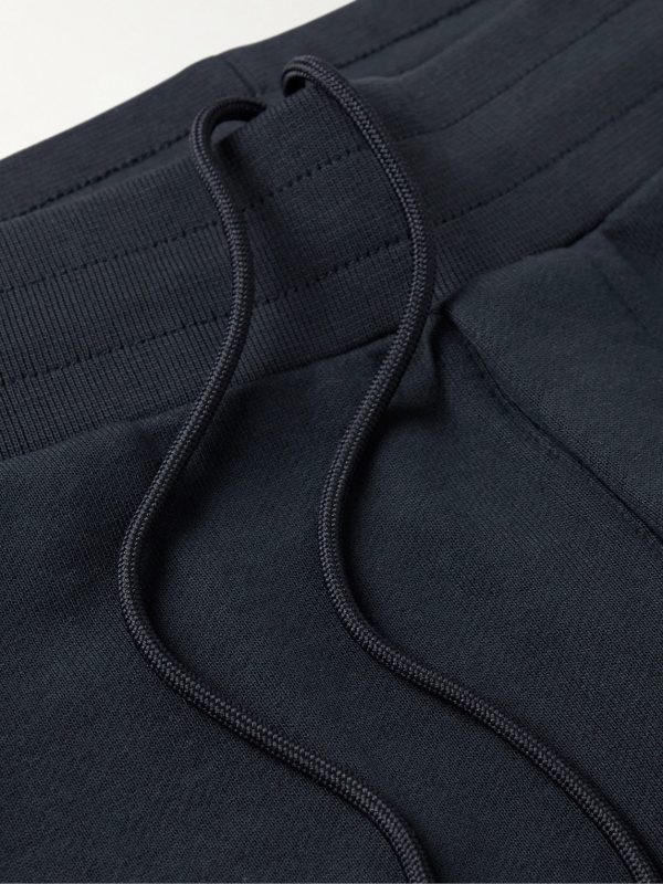 Tapered Striped Cotton-Jersey Sweatpants - E1 Tapered Striped Cotton-Jersey Sweatpants - E1
