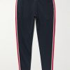 Tapered Striped Cotton-Jersey Sweatpants Tapered Striped Cotton-Jersey Sweatpants
