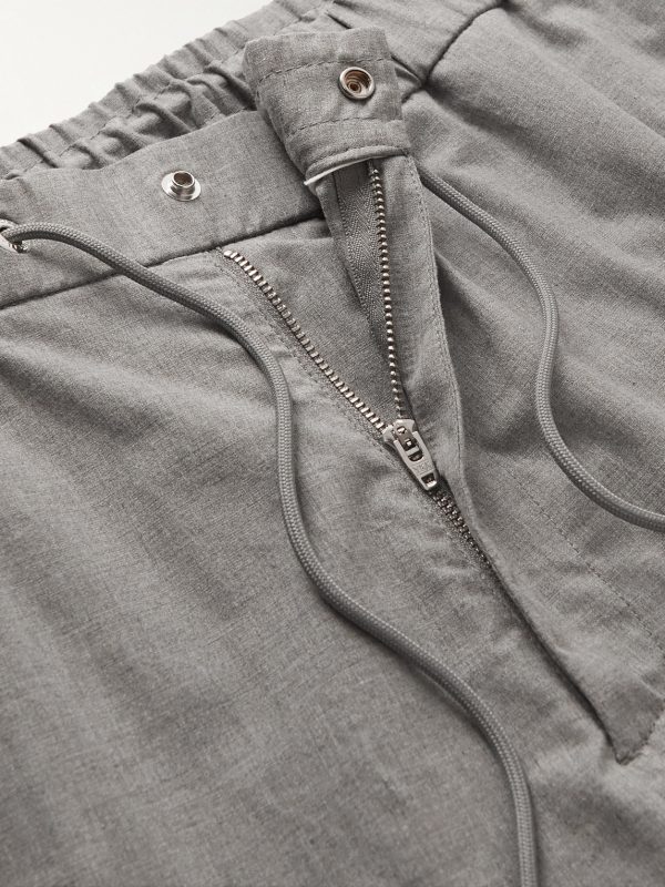 Tapered Stretch-Cotton Trousers - E1 Tapered Stretch-Cotton Trousers - E1