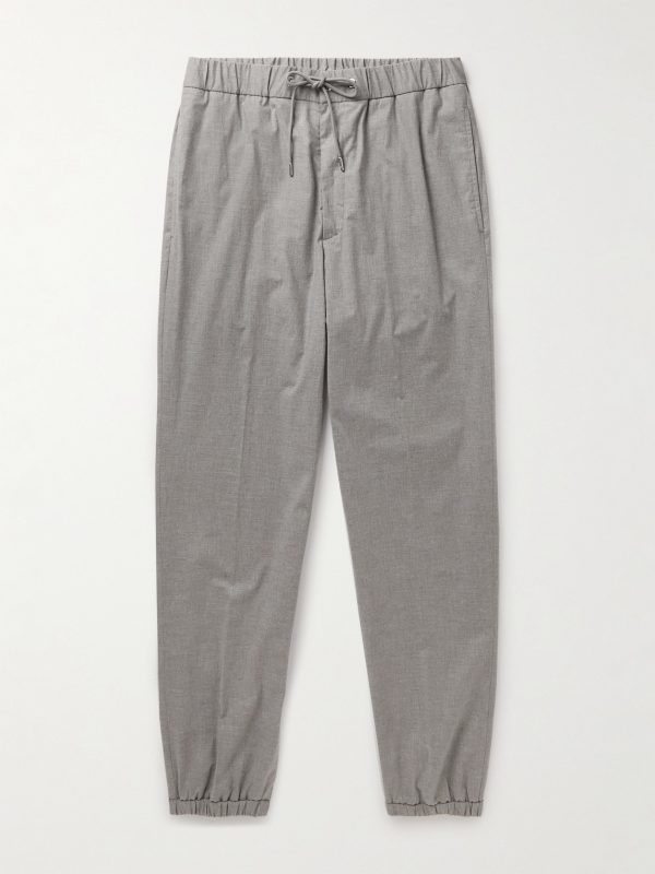 Tapered Stretch-Cotton Trousers Tapered Stretch-Cotton Trousers