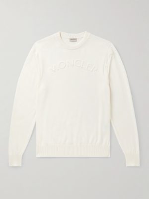 Logo-Embossed Cotton Sweater