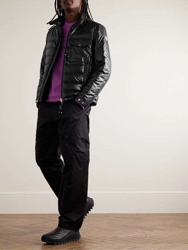 Malpas Quilted Glossed-Shell Hooded Down Jacket - OU Malpas Quilted Glossed-Shell Hooded Down Jacket - OU