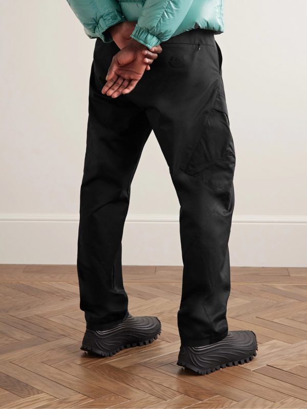 Straight-Leg Cotton-Blend Twill Cargo Trousers - BK Straight-Leg Cotton-Blend Twill Cargo Trousers - BK