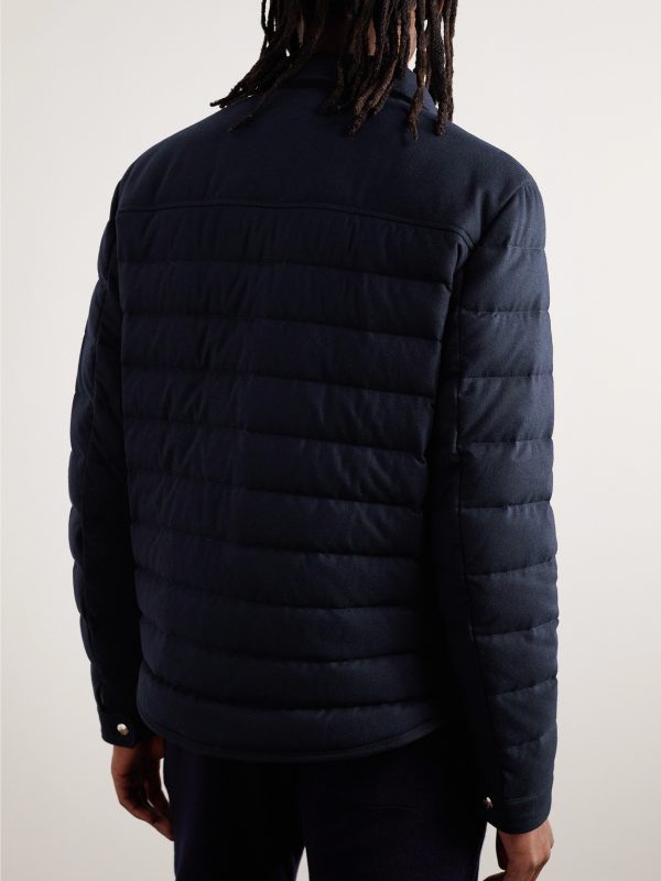 Mirmandix Slim-Fit Quilted Felt Down Jacket - BK Mirmandix Slim-Fit Quilted Felt Down Jacket - BK