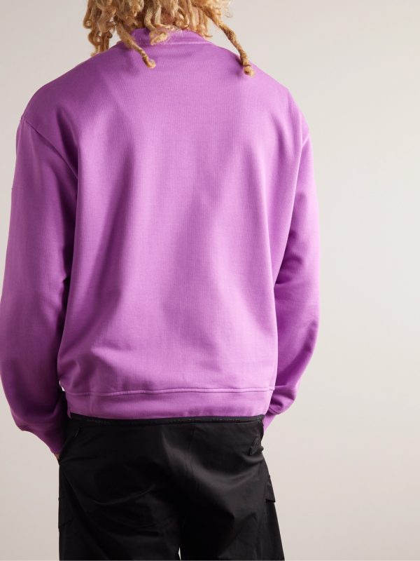 Logo-Print Cotton-Jersey Sweatshirt - BK Logo-Print Cotton-Jersey Sweatshirt - BK