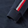 Striped Grosgrain-Trimmed Jersey Zip-Up Track Jacket - E1 Striped Grosgrain-Trimmed Jersey Zip-Up Track Jacket - E1