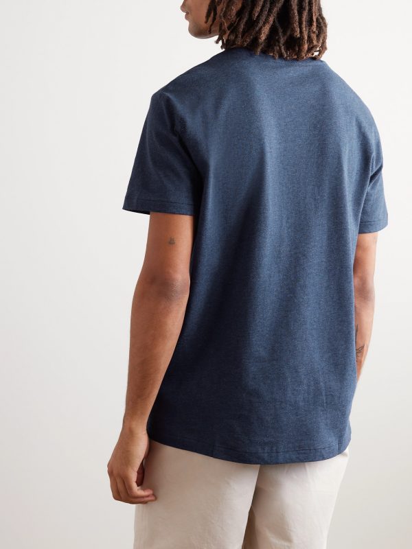 Logo-Embroidered Cotton-Jersey T-Shirt - BK