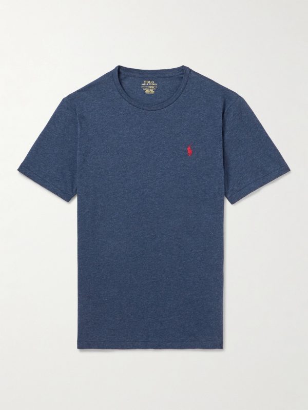Logo-Embroidered Cotton-Jersey T-Shirt