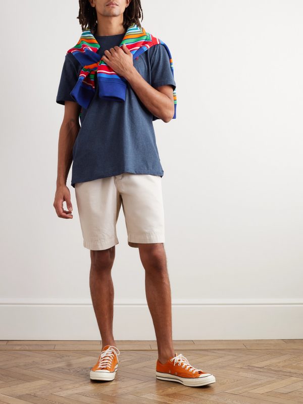 Logo-Embroidered Cotton-Jersey T-Shirt - OU