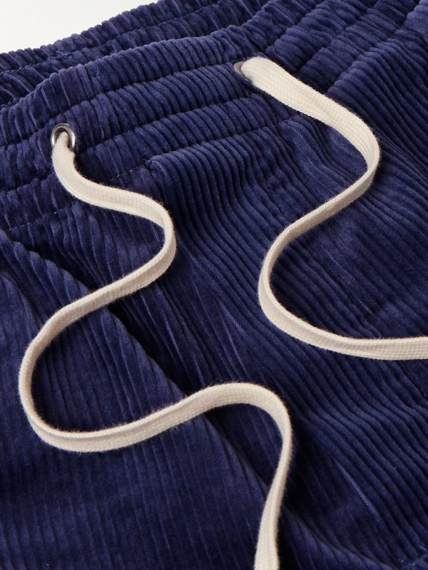 Prepster Straight-Leg Cotton-Corduroy Drawstring Shorts - E1 Prepster Straight-Leg Cotton-Corduroy Drawstring Shorts - E1
