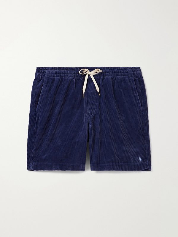 Prepster Straight-Leg Cotton-Corduroy Drawstring Shorts Prepster Straight-Leg Cotton-Corduroy Drawstring Shorts