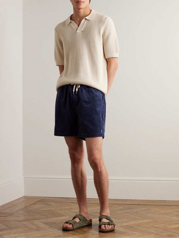 Prepster Straight-Leg Cotton-Corduroy Drawstring Shorts - OU Prepster Straight-Leg Cotton-Corduroy Drawstring Shorts - OU