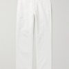 Slim-Fit Straight-Leg Linen and Cotton-Blend Trousers