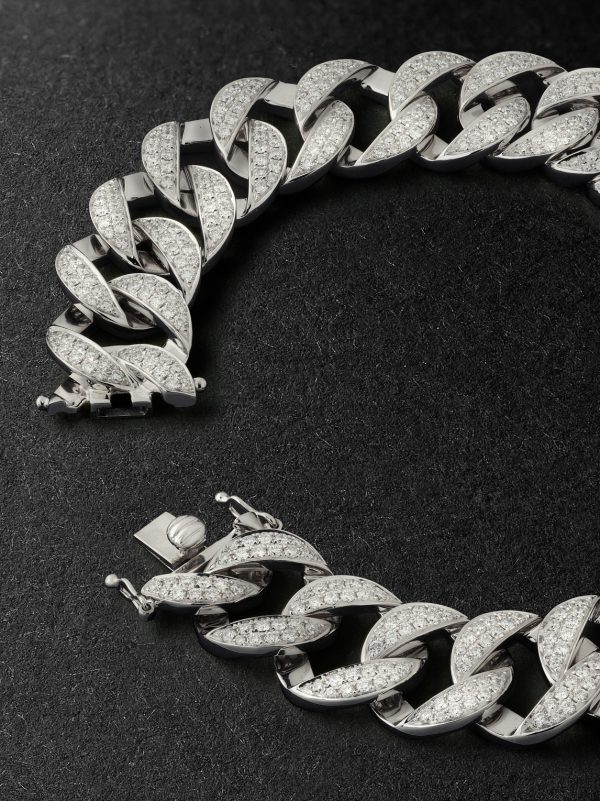 Hemingway 18-Karat White Gold Diamond Chain Bracelet - BK Hemingway 18-Karat White Gold Diamond Chain Bracelet - BK