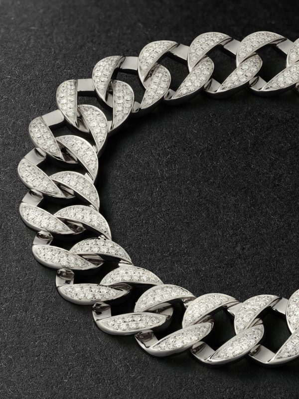 Hemingway 18-Karat White Gold Diamond Chain Bracelet - CU Hemingway 18-Karat White Gold Diamond Chain Bracelet - CU