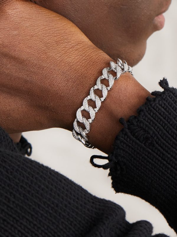 Hemingway 18-Karat White Gold Diamond Chain Bracelet - FR Hemingway 18-Karat White Gold Diamond Chain Bracelet - FR