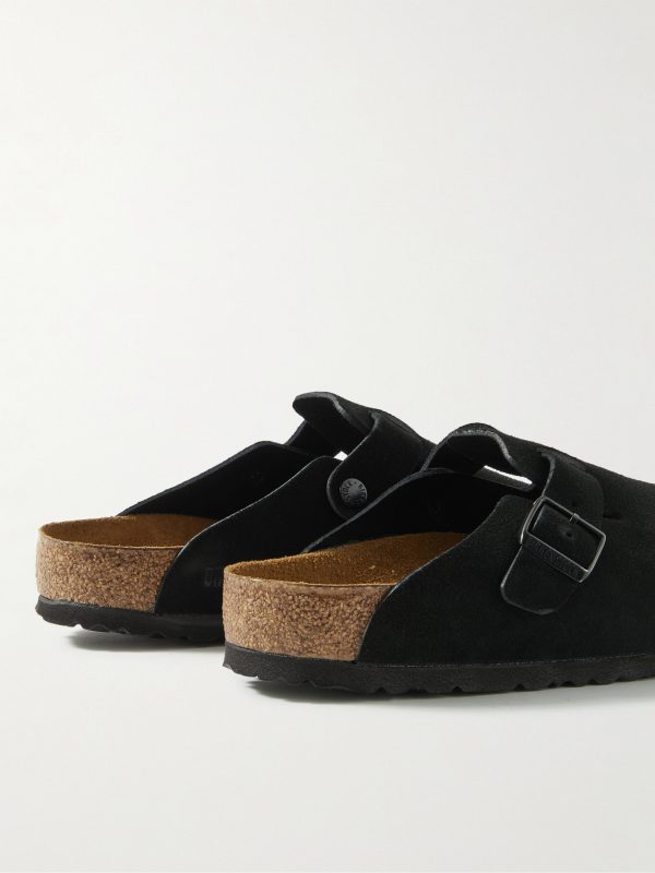 Boston Suede Clogs - BK