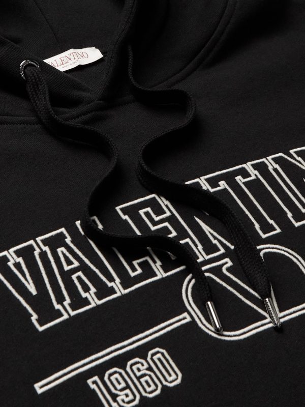 Logo-Embroidered Cotton-Jersey Hoodie - CU Logo-Embroidered Cotton-Jersey Hoodie - CU