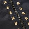 Oversized Studded Nylon Bomber Jacket - E1