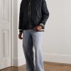 Oversized Studded Nylon Bomber Jacket - OU