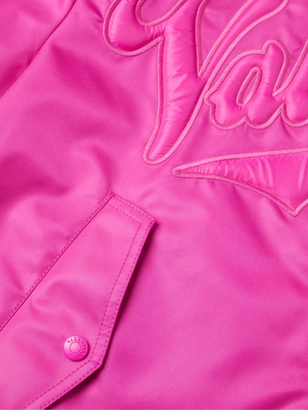 Collegiate Logo-Embroidered Shell Bomber Jacket - E1