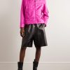 Collegiate Logo-Embroidered Shell Bomber Jacket - OU