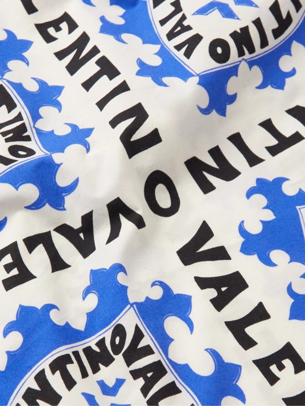 Camp-Collar Printed Cotton-Poplin Shirt - E1 Camp-Collar Printed Cotton-Poplin Shirt - E1