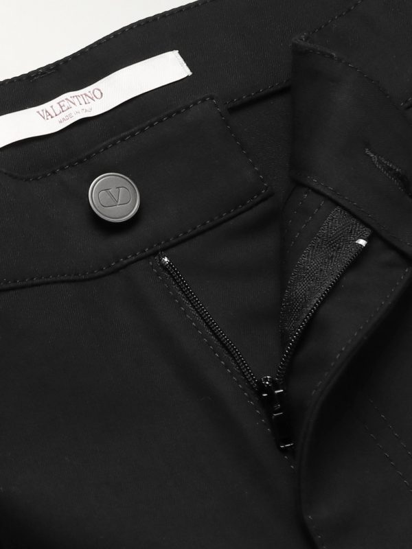 Straight-Leg Pleated Cotton Trousers - E1 Straight-Leg Pleated Cotton Trousers - E1