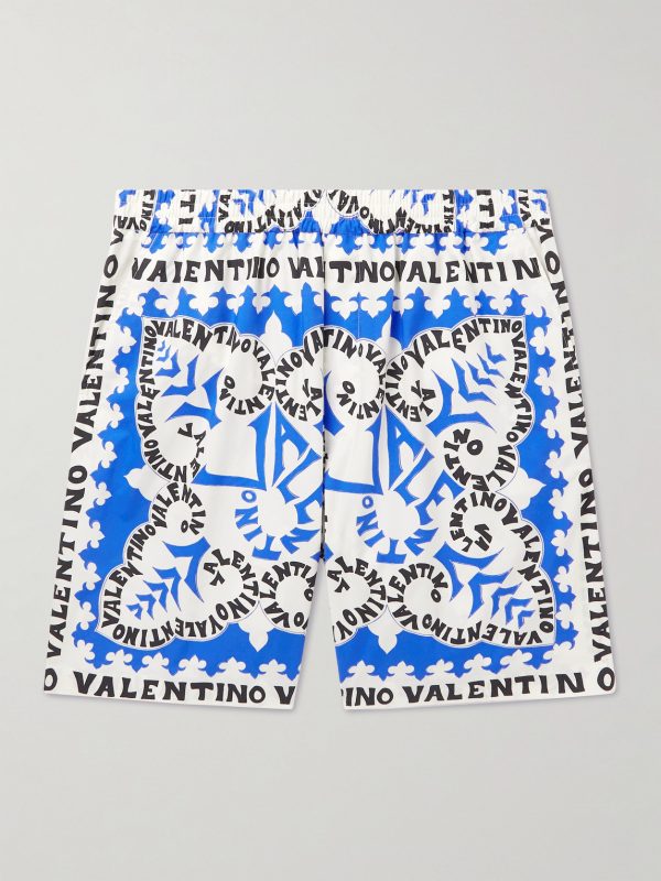 Straight-Leg Printed Cotton Bermuda Shorts Straight-Leg Printed Cotton Bermuda Shorts