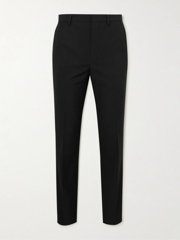 Patrino Straight-Leg Pleated Crepe Trousers