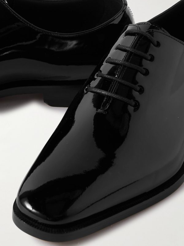 Snowdon Whole-Cut Patent-Leather Oxford Shoes - CU