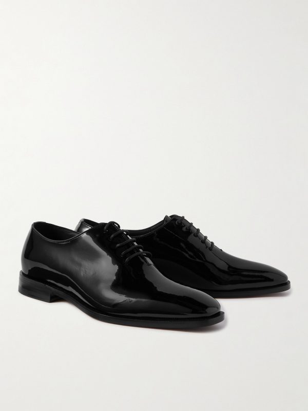 Snowdon Whole-Cut Patent-Leather Oxford Shoes - FR