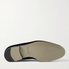 Mario Grosgrain-Trimmed Velvet Loafers - E2