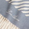 Moai Fringed Striped Cotton-Bouclé Beach Towel - CU