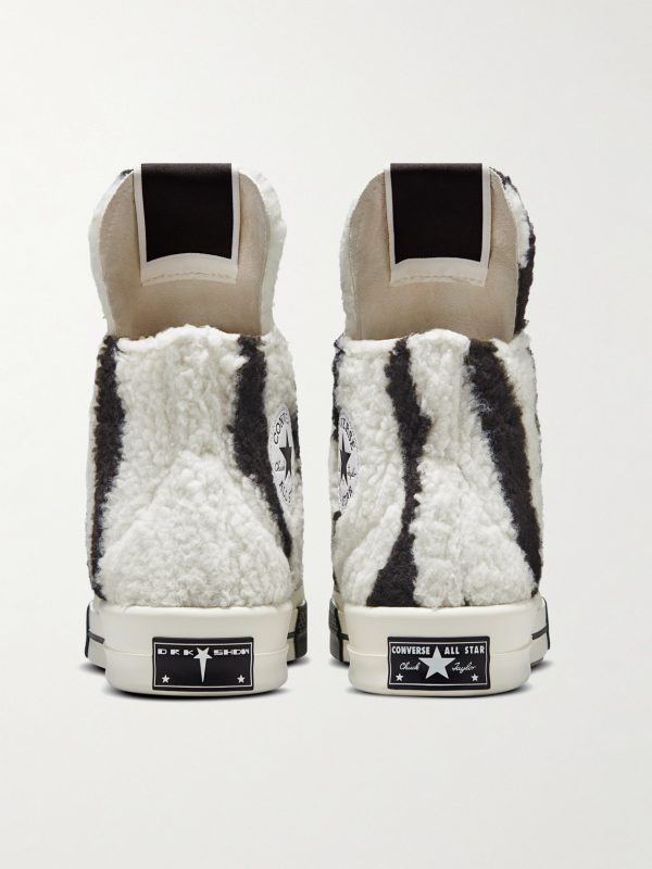 + Converse TURBODRK Chuck 70 Zebra-Print Faux Shearling High-Top Sneakers - BK + Converse TURBODRK Chuck 70 Zebra-Print Faux Shearling High-Top Sneakers - BK