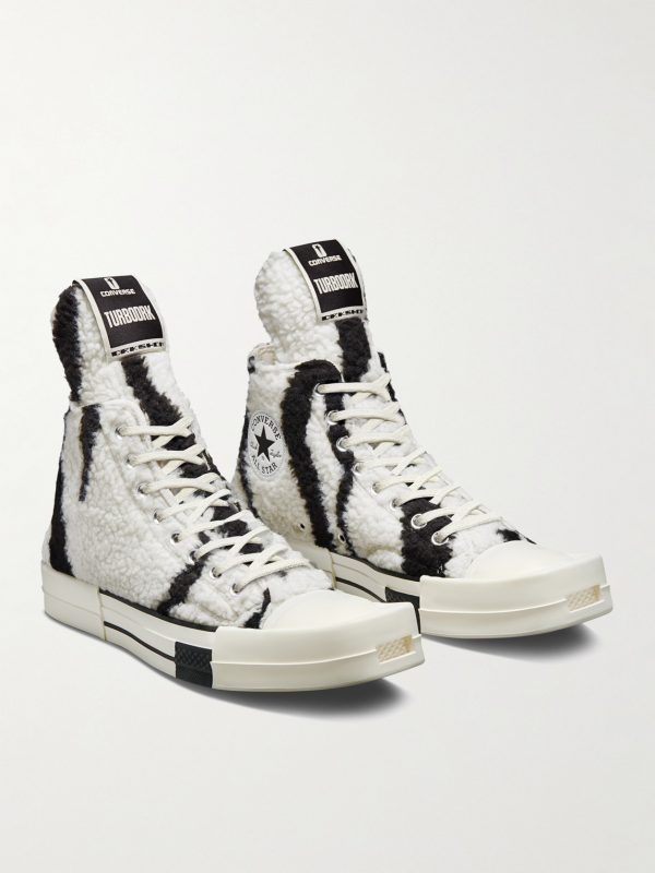 + Converse TURBODRK Chuck 70 Zebra-Print Faux Shearling High-Top Sneakers - FR + Converse TURBODRK Chuck 70 Zebra-Print Faux Shearling High-Top Sneakers - FR