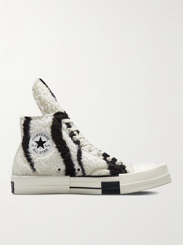 + Converse TURBODRK Chuck 70 Zebra-Print Faux Shearling High-Top Sneakers + Converse TURBODRK Chuck 70 Zebra-Print Faux Shearling High-Top Sneakers