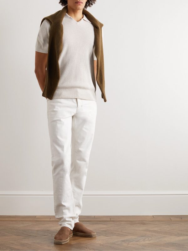Barnes Textured-Leather Espadrilles - OU